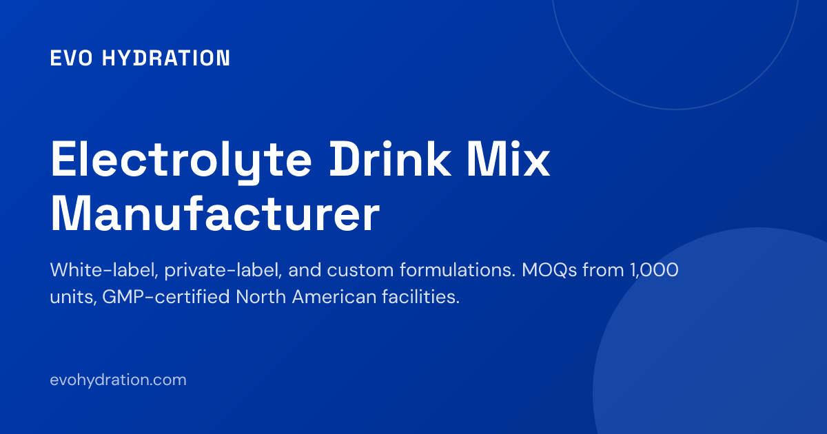 Electrolyte Manufacturing | White Label & Private Label